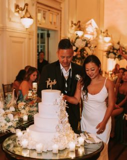 A party without cake is really just a meeting.❤️ Phi & Vince - makeup by Damla - hair by Julia .
.
@phiididdy
@vinnythong
@williamthomasphoto
@lessingsweddings
@bournemansion
@ericadoesmakeup
@mtmevents
@verbena_designs
@blu_rayne_bridal
@markofelegancelimousineservice
@zavanacouture .
.
#makeupguru #mrandmrs #hairinspiration #ericadoesmakeup #brideandgroom #theknot #happilyeverafter #nycwedding #nychairstylist #nycmakeupartist #makeuplove #weddinghair #weddingmakeup #newyorkcitybride